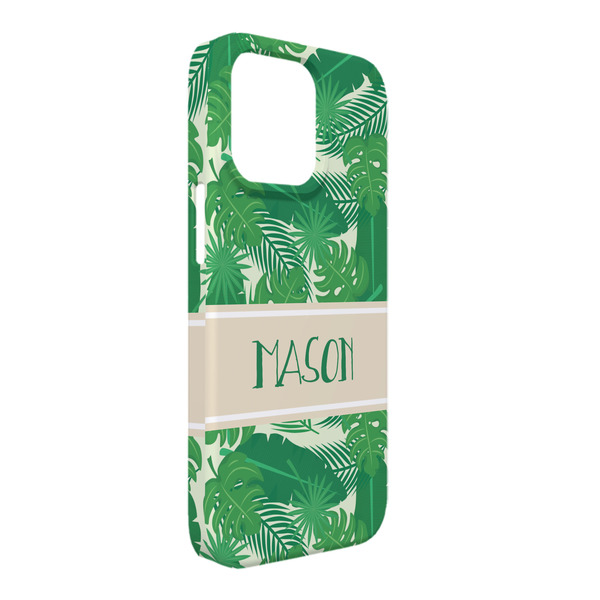 Custom Tropical Leaves #2 iPhone Case - Plastic - iPhone 13 Pro Max (Personalized)
