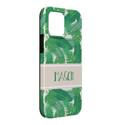 Tropical Leaves #2 iPhone Case - Rubber Lined - iPhone 13 Pro Max (Personalized)