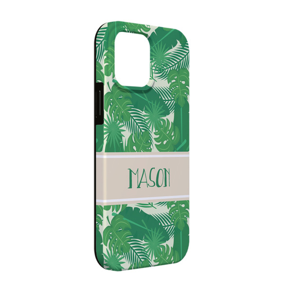 Custom Tropical Leaves #2 iPhone Case - Rubber Lined - iPhone 13 Pro (Personalized)