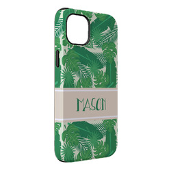 Tropical Leaves #2 iPhone Case - Rubber Lined - iPhone 14 Pro Max (Personalized)