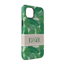 Tropical Leaves #2 iPhone Case - Rubber Lined - iPhone 14 Pro (Personalized)