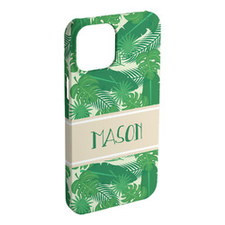 Tropical Leaves #2 iPhone Case - Plastic - iPhone 15 Plus (Personalized)