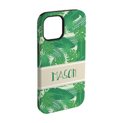Tropical Leaves #2 iPhone Case - Rubber Lined - iPhone 15 Pro (Personalized)