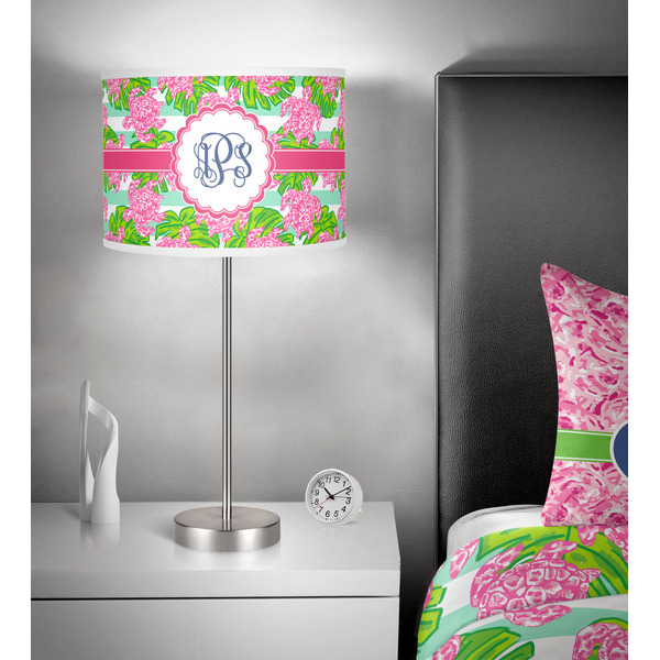 Preppy 13 inch drum lamp shade - in room