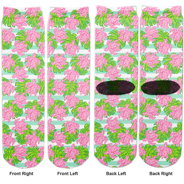 Preppy Adult Crew Socks - Double Pair - Front and Back - Apvl