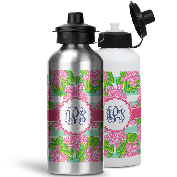 Preppy Aluminum Water Bottles - MAIN (white &silver)