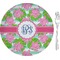 Preppy 8" Glass Appetizer / Dessert Plates - Single or Set (Personalized)