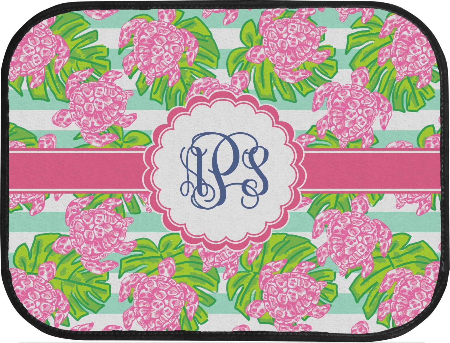 Custom Preppy Car Floor Mats (Back Seat) (Personalized) YouCustomizeIt