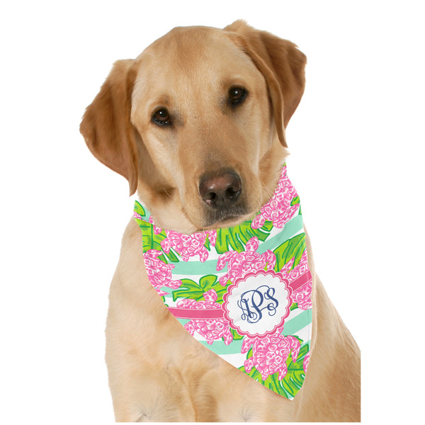 Custom Preppy Dog Bandana Scarf w/ Monogram