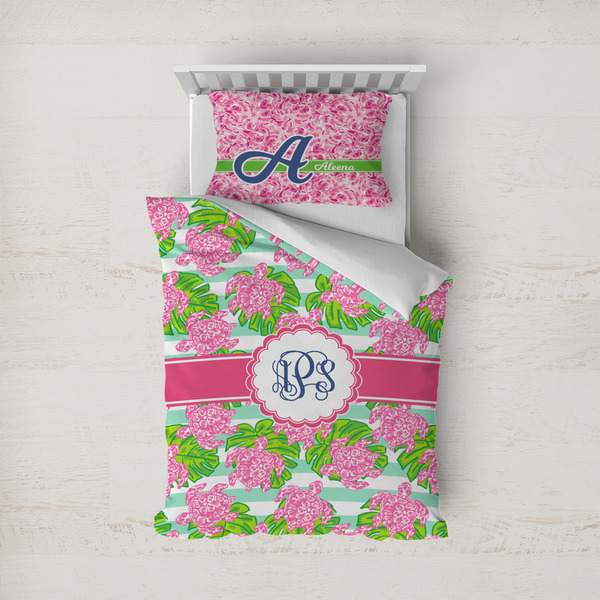 Custom Preppy Duvet Cover Set - Twin (Personalized)