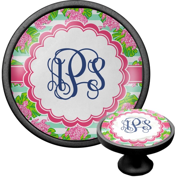 Custom Preppy Cabinet Knob (Black) (Personalized)