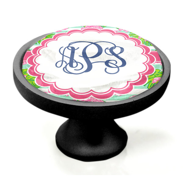 Preppy Black Custom Cabinet Knob (Side)