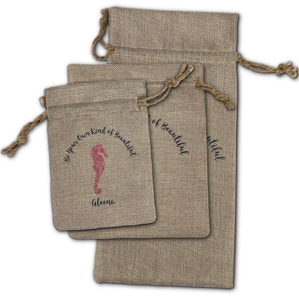 Preppy Burlap Gift Bags - (PARENT MAIN) All Three
