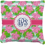 Preppy Faux-Linen Throw Pillow 18" (Personalized)