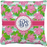 Preppy Faux-Linen Throw Pillow 20" (Personalized)