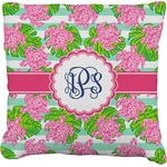 Preppy Faux-Linen Throw Pillow (Personalized)