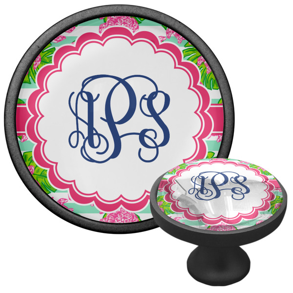 Preppy Cabinet Knob - Black - Multi Angle