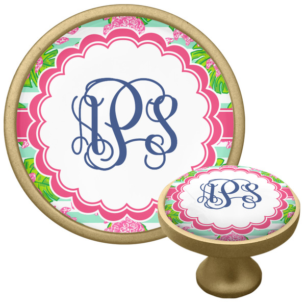 Custom Preppy Cabinet Knob - Gold (Personalized)