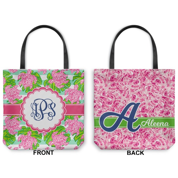 Preppy Canvas Tote - Front and Back