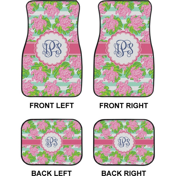 Preppy Car Floor Mats Set (2F + 2B)