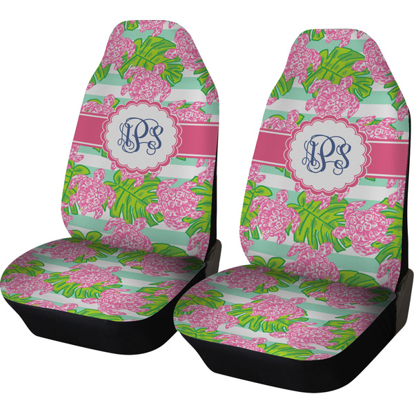 Custom Preppy Car Seat Covers (Set of Two) (Personalized)