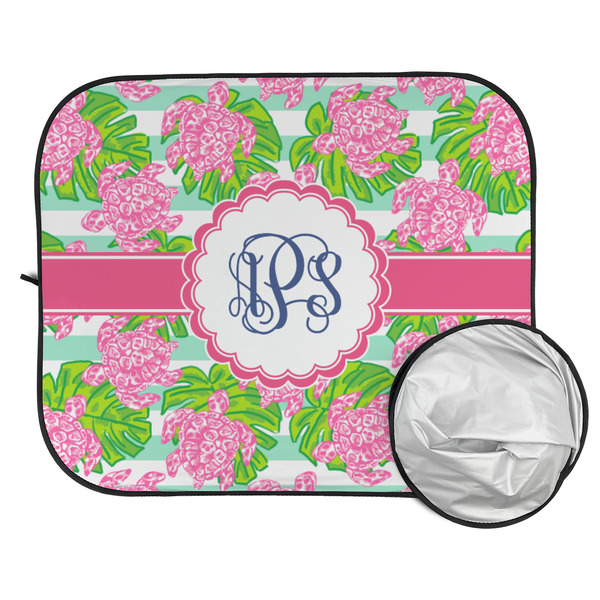 Preppy Car Sun Shades - FOLDED & UNFOLDED