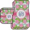 Preppy Car Floor Mats Set - 2 Front & 2 Back (Personalized)