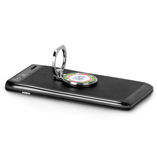 Preppy Cell Phone Ring & Stand in Use