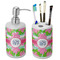 Preppy Ceramic Bathroom Accessories Set (Personalized)
