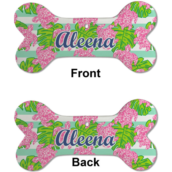 Preppy Ceramic Flat Ornament - Bone Front & Back (APPROVAL)