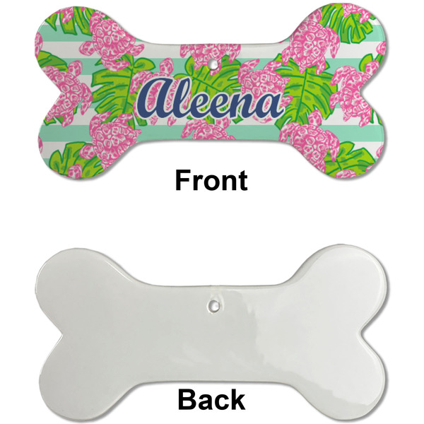 Preppy Ceramic Flat Ornament - Bone Front & Back Single Print (APPROVAL)