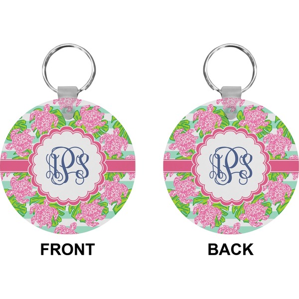 Preppy Circle Keychain (Front + Back)