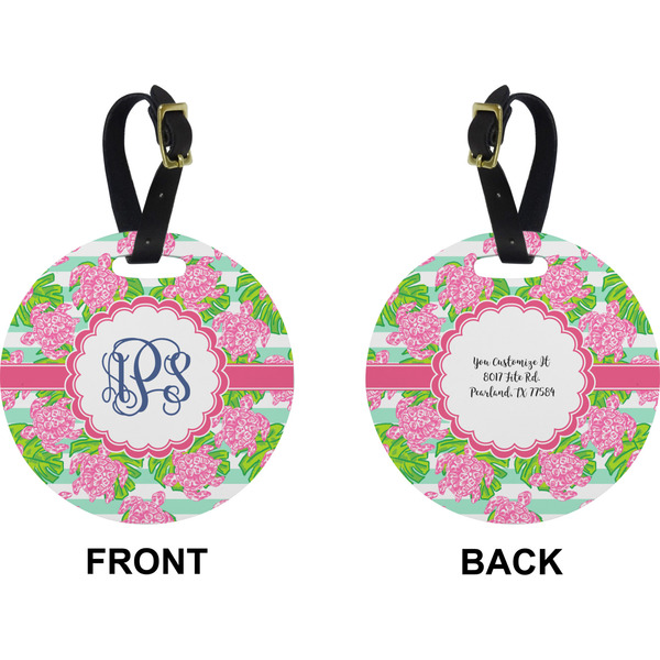 Preppy Circle Luggage Tag (Front + Back)