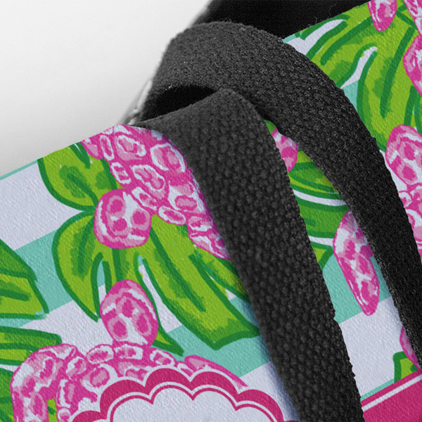 Preppy Closeup of Tote w/Black Handles