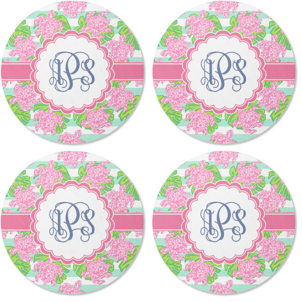 Preppy Coaster Round Rubber Back - Apvl