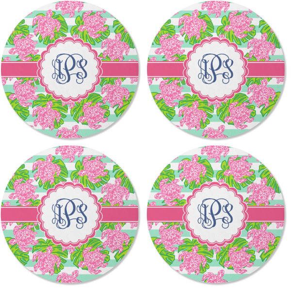 Preppy Coaster Round Rubber Back - Apvl