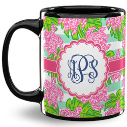 Preppy 11 Oz Coffee Mug - Black (Personalized)