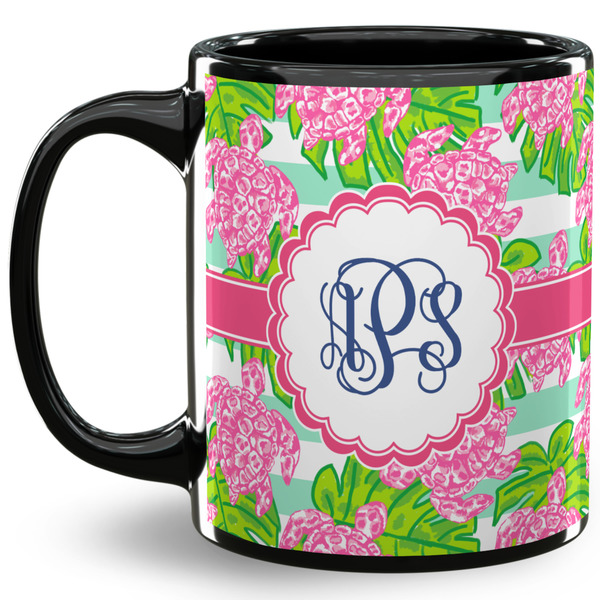 Custom Preppy 11 Oz Coffee Mug - Black (Personalized)