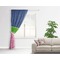 Preppy Curtain With Window and Rod - in Room Matching Pillow