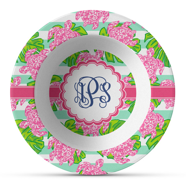 Custom Preppy Plastic Bowl - Microwave Safe - Composite Polymer (Personalized)