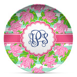 Preppy Microwave Safe Plastic Plate - Composite Polymer (Personalized)
