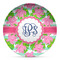 Preppy Microwave Safe Plastic Plate - Composite Polymer (Personalized)