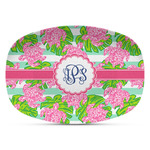 Preppy Plastic Platter - Microwave & Oven Safe Composite Polymer (Personalized)