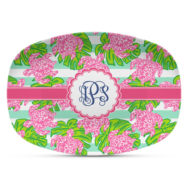 Custom Preppy Plastic Platter - Microwave & Oven Safe Composite Polymer (Personalized)