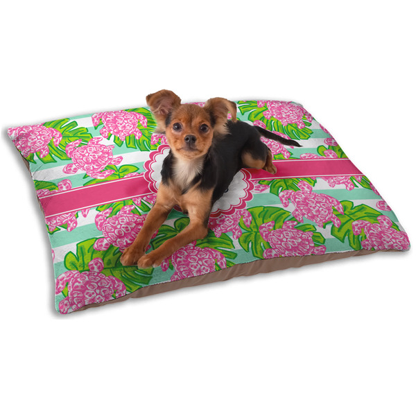 Custom Preppy Dog Bed - Small w/ Monogram