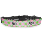 Preppy Deluxe Dog Collar - Large (13" to 21") (Personalized)