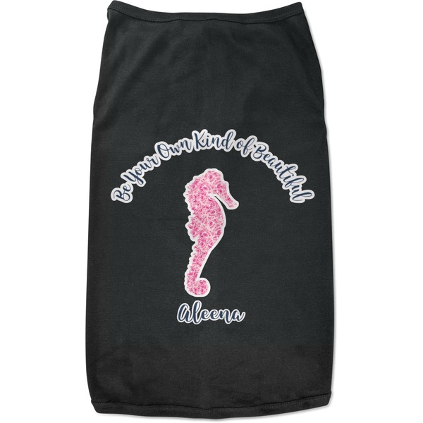 Custom Preppy Black Pet Shirt - M (Personalized)