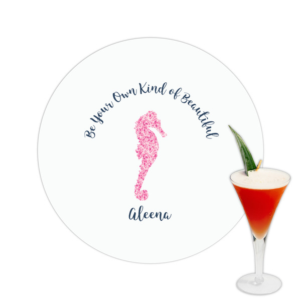 Custom Preppy Printed Drink Topper -  2.5" (Personalized)