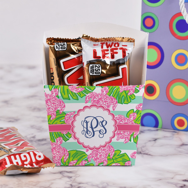 Preppy French Fry Favor Box - w/ Treats View