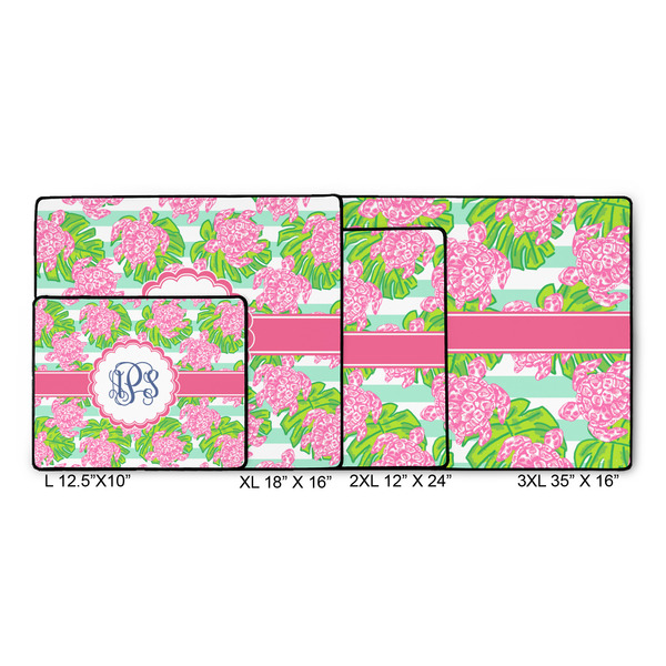 Preppy Gaming Mats - SIZE CHART